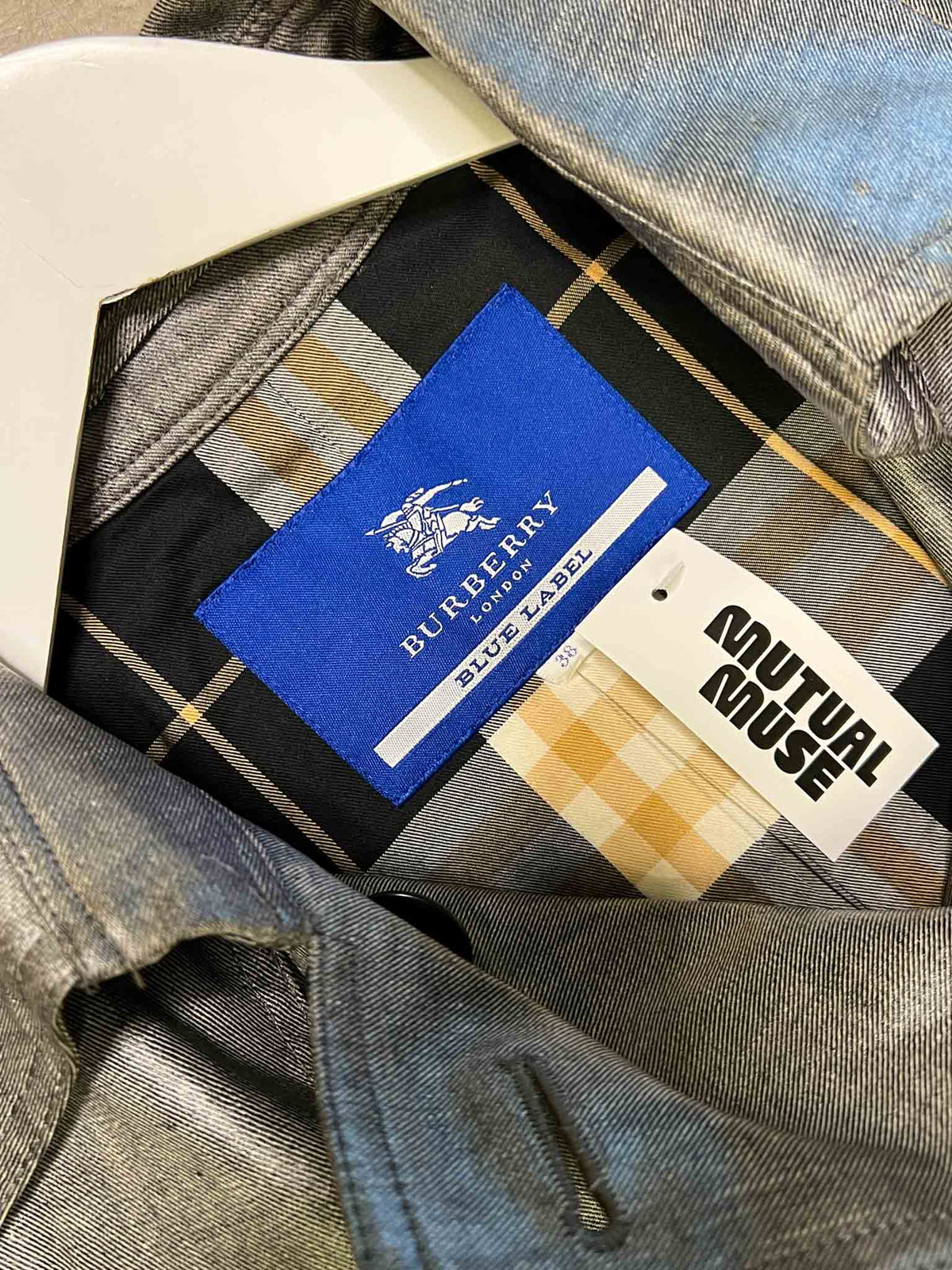 Size M | Burberry Blue Label Grey Trench Coat