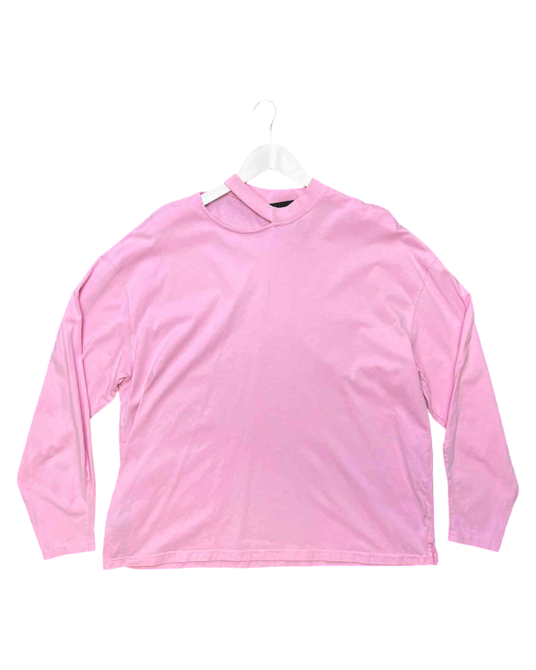 Size L | Alpha60 Pink Cotton Cut-Out Top