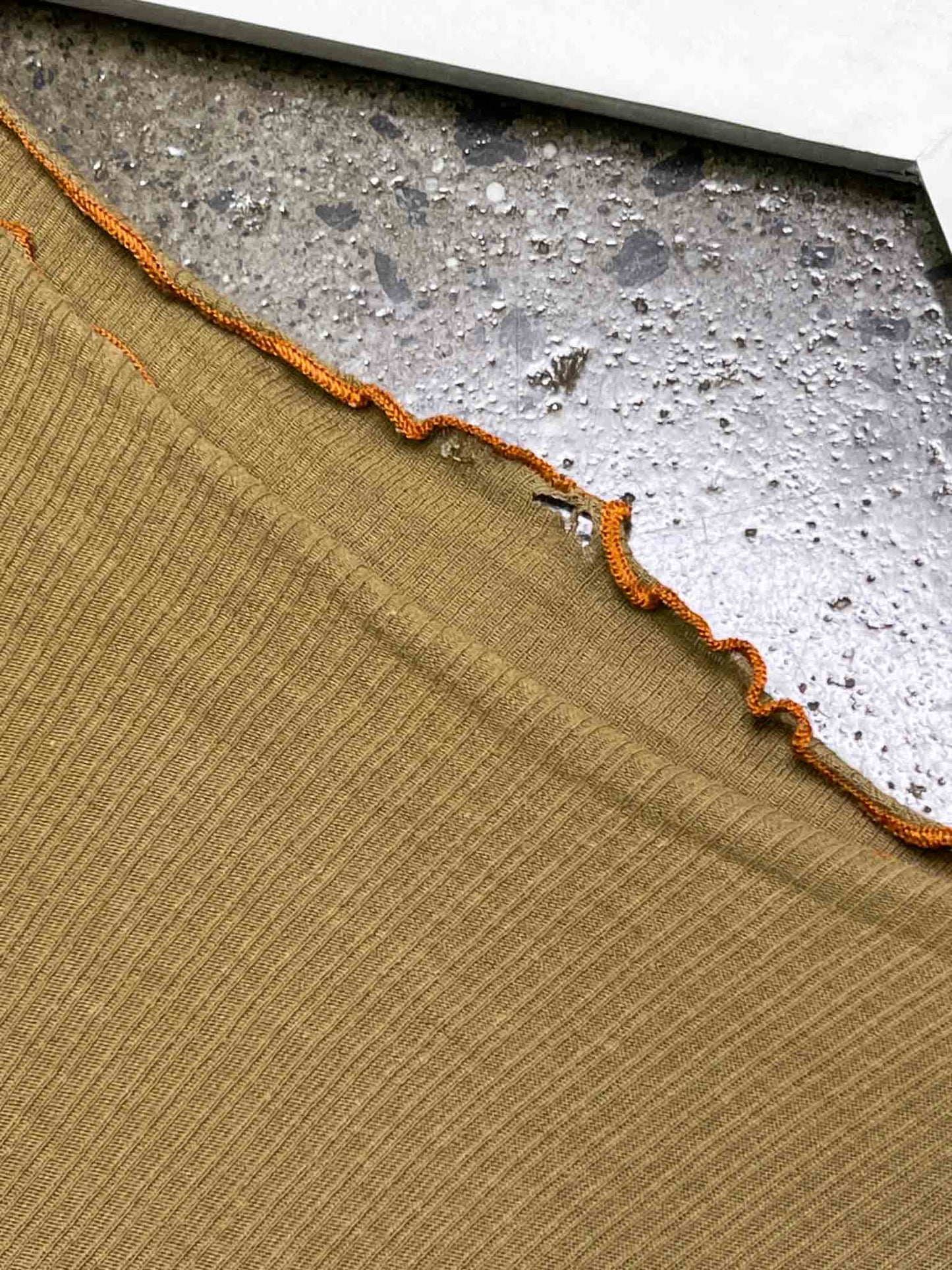 Size S | Baserange Olive Organic Cotton Long-Sleeve Top