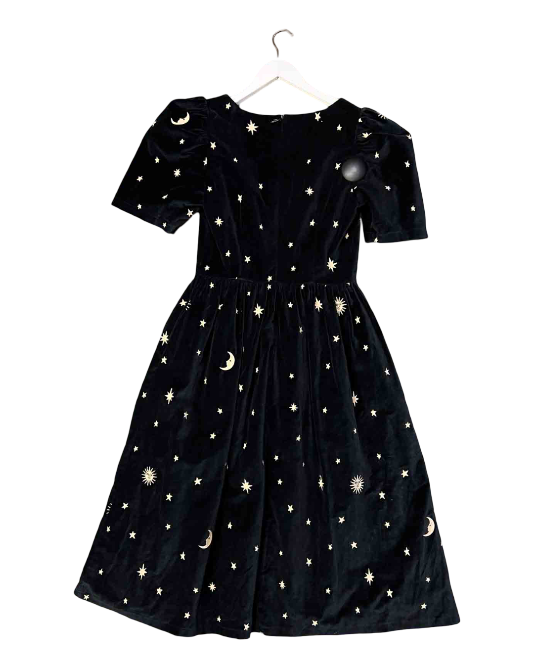 Size 8 | Meadows Black Luna Print Dress