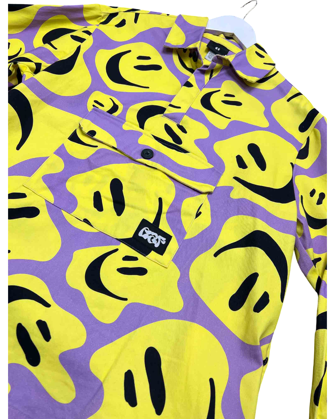 Size S | Lazy Oaf All The Smiles Smock Overshirt