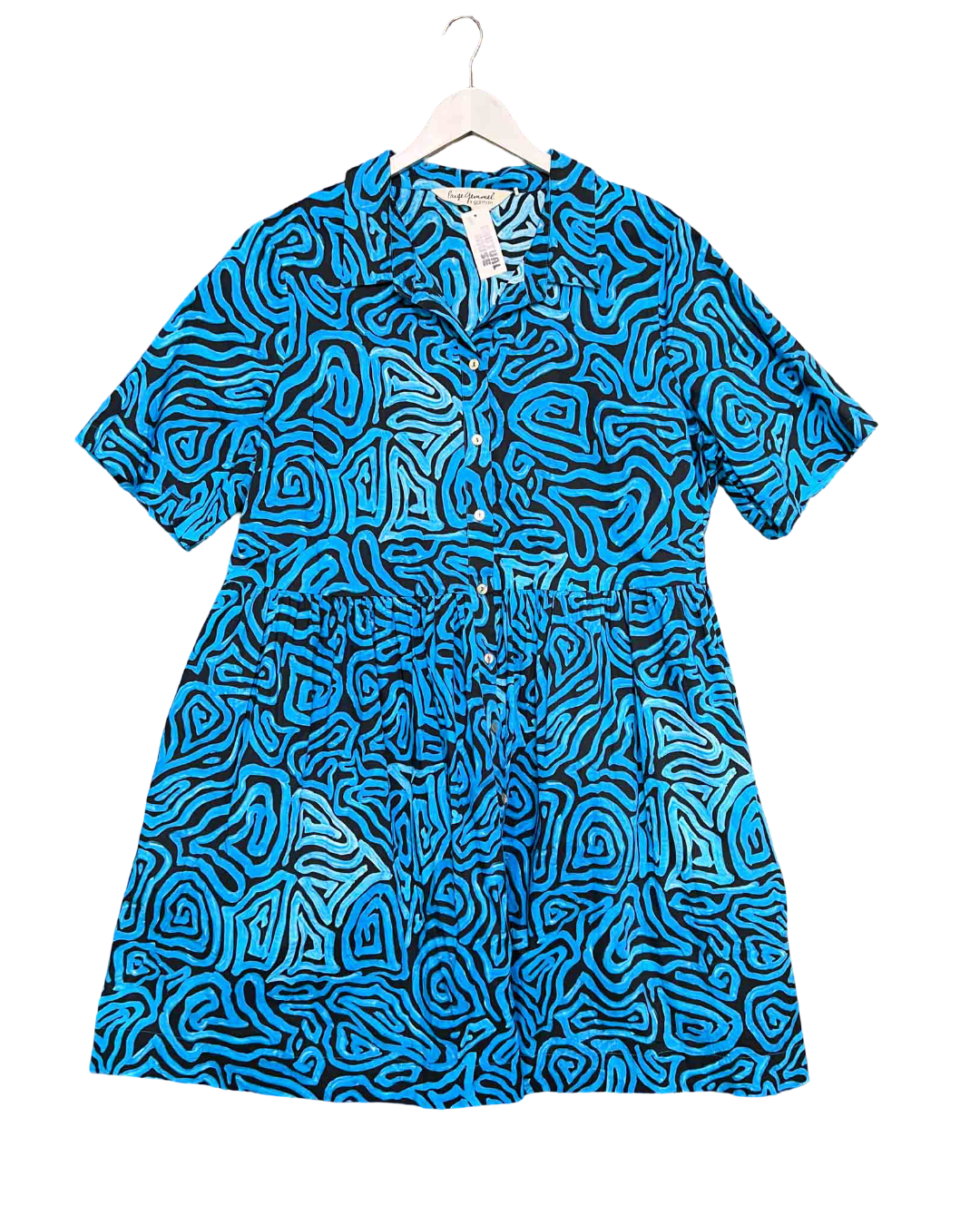 Size 20 | Paige Gemmell x Gorman Blue Cotton Shirt Dress