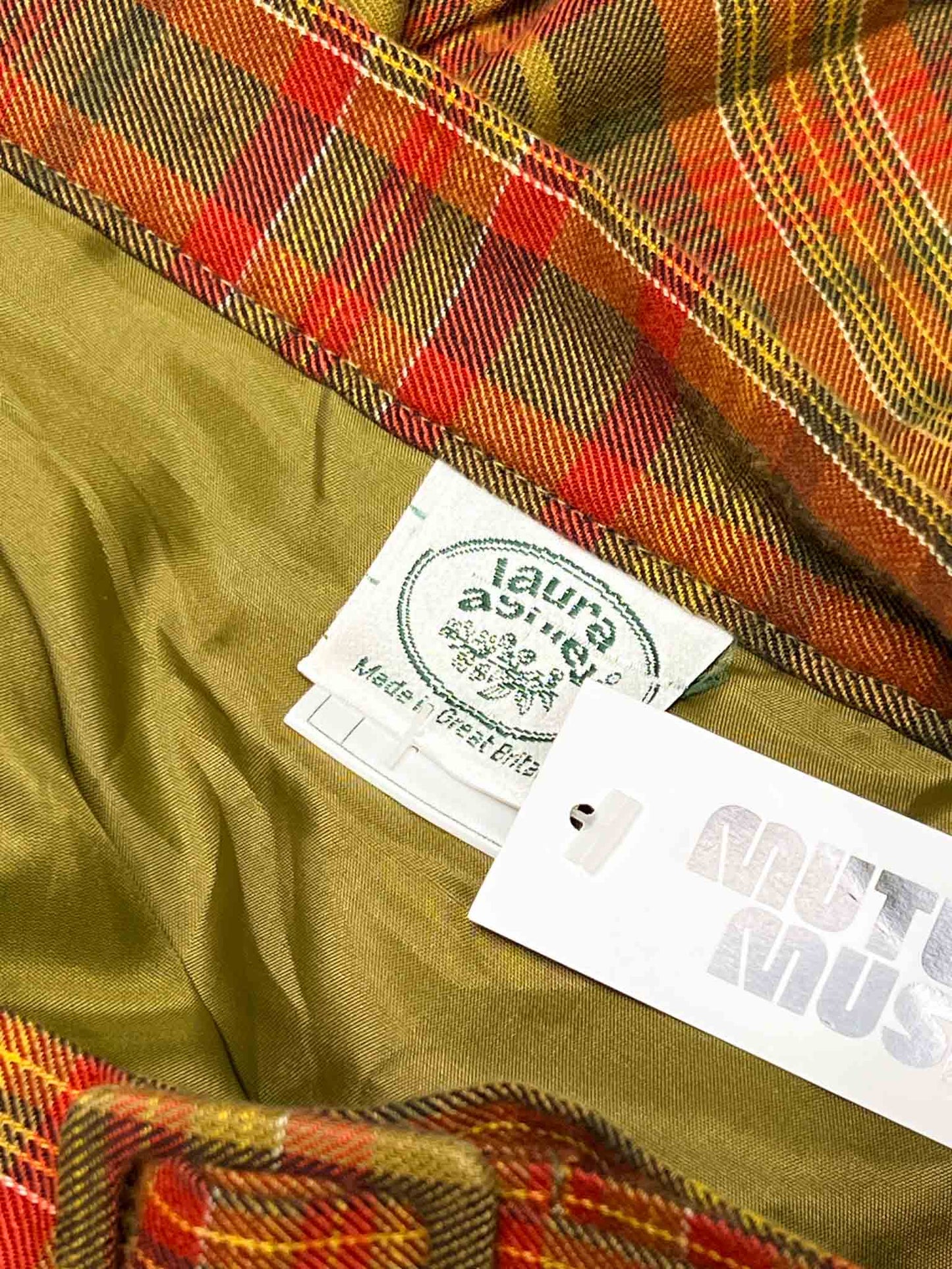 Size 12 (M) | Laura Ashley Tartan Midi Wrap Skirt