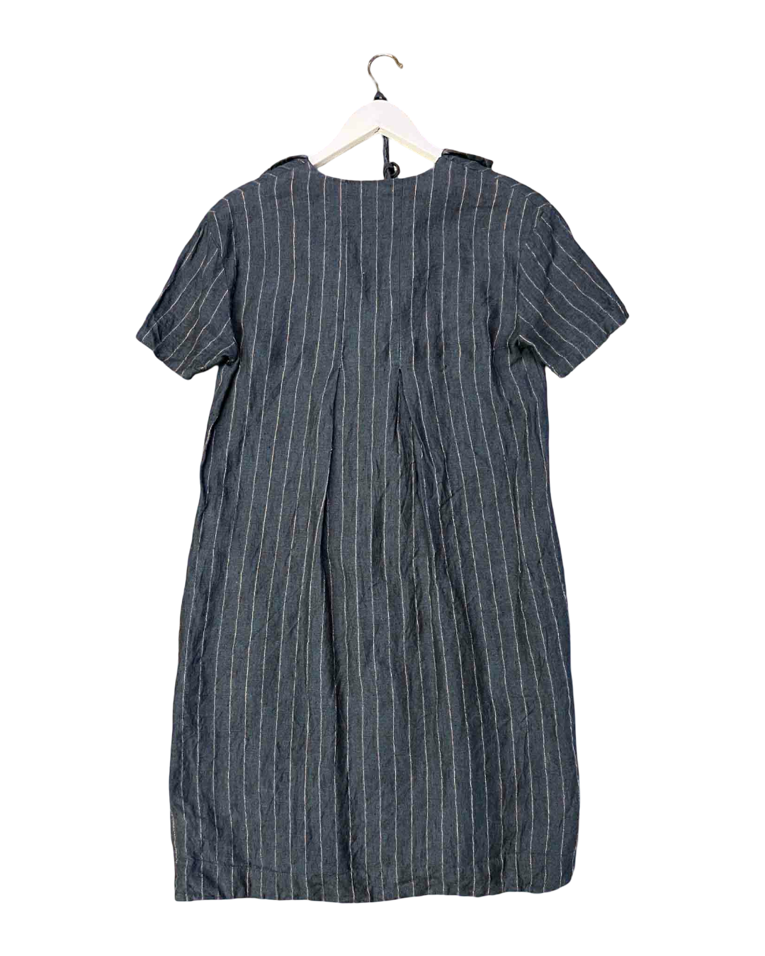 Size S | Rye Blue Stripe Linen Shirt Dress