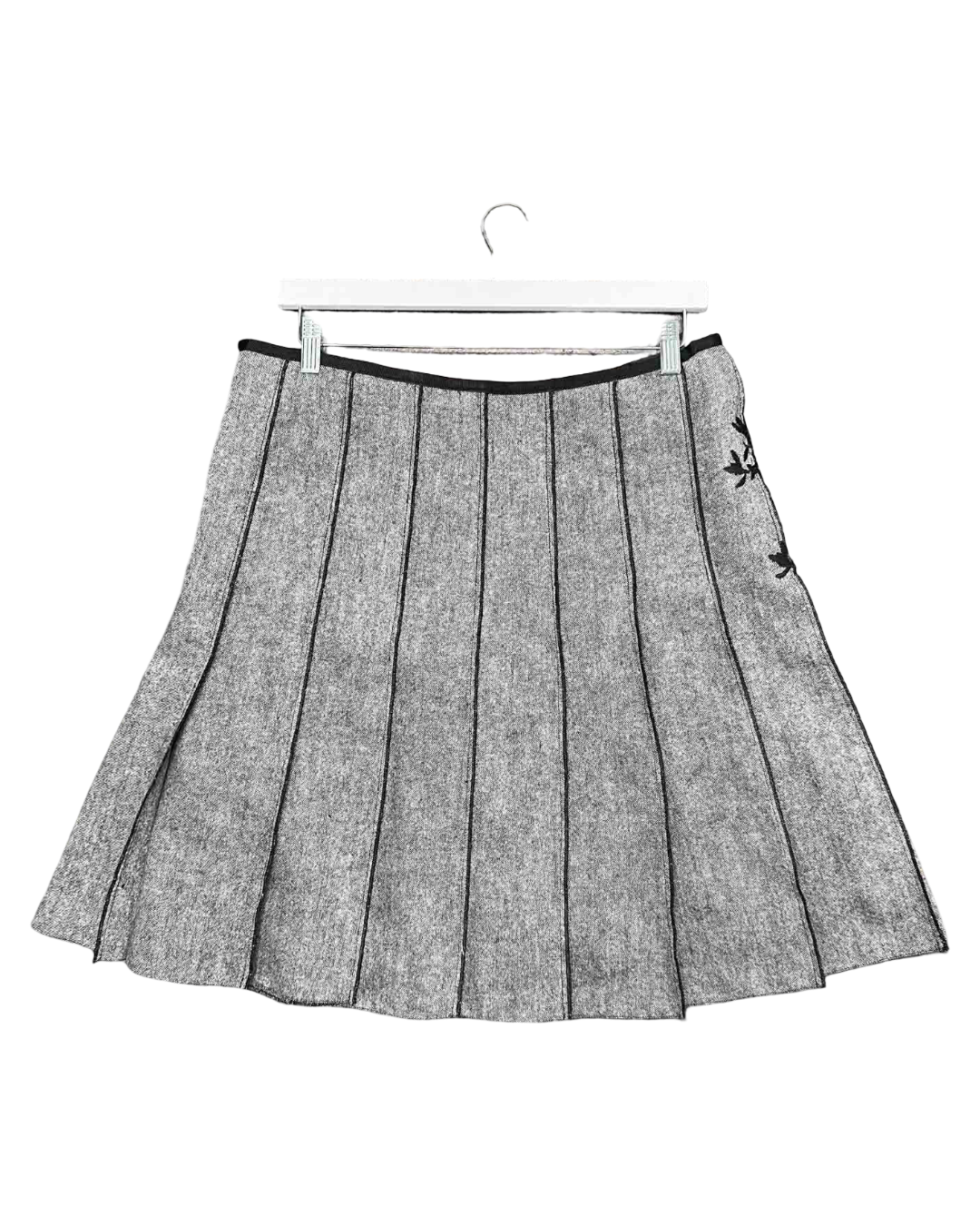 Size 16 | Camaieu Grey Wool Blend Midi Skirt