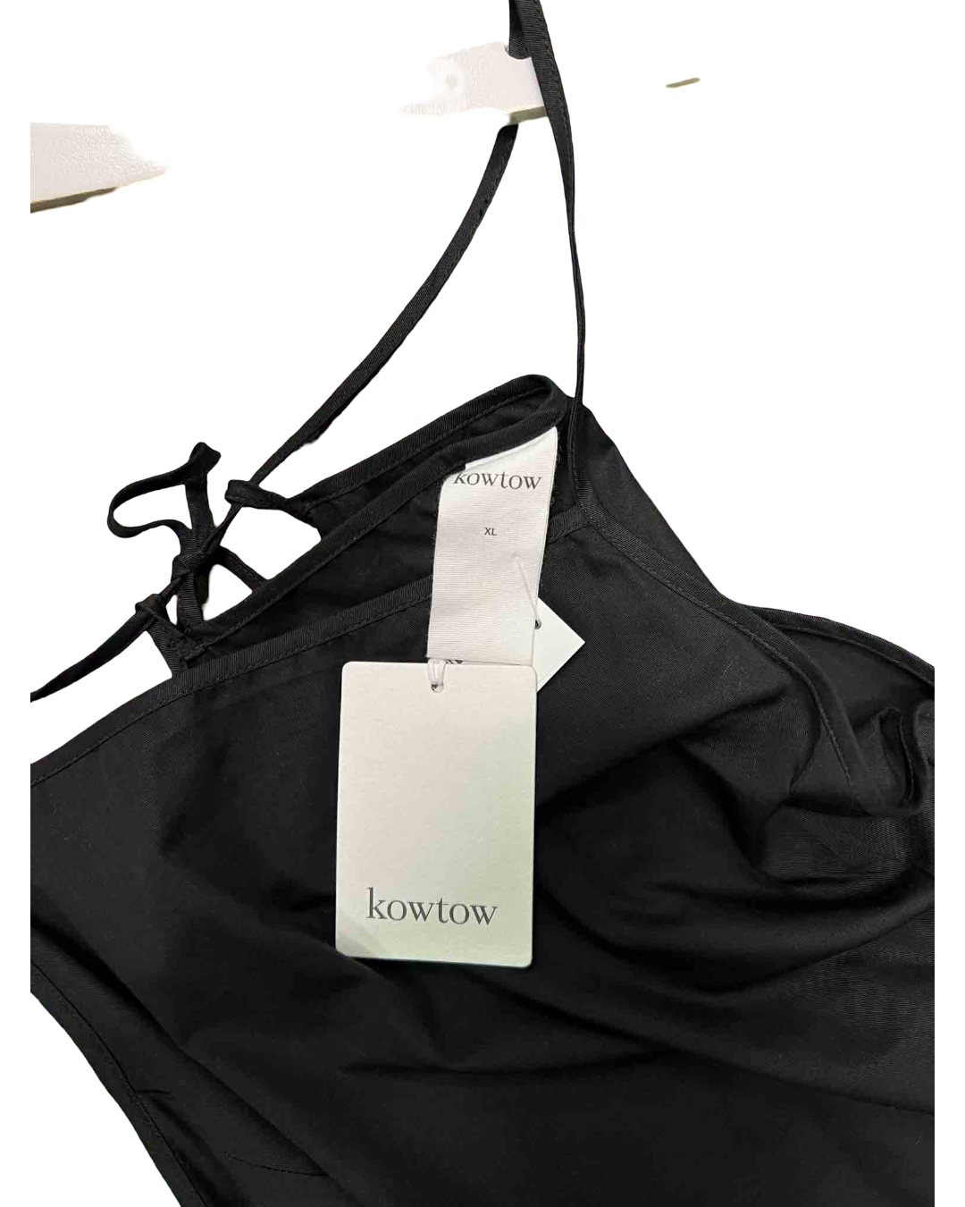 Size XL | Kowtow Black Pinafore Dress New With Tags