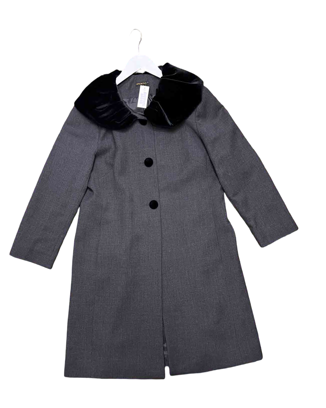 Size XL | Carla Zampatti Grey Wool Coat