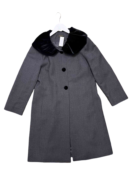 Size XL | Carla Zampatti Grey Wool Coat