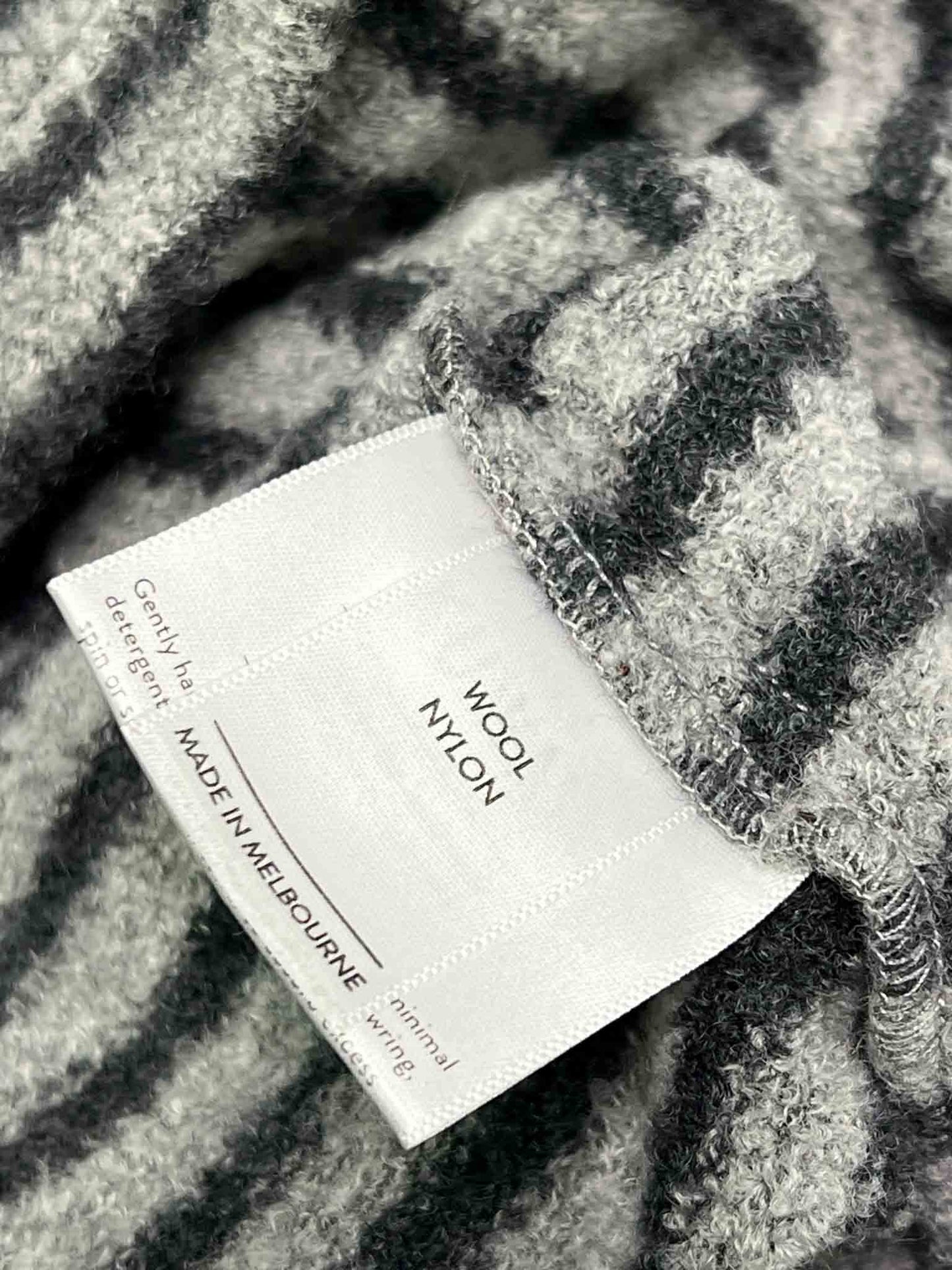 Size S | Kuwaii Oversized Striped Wool Blend Jumper