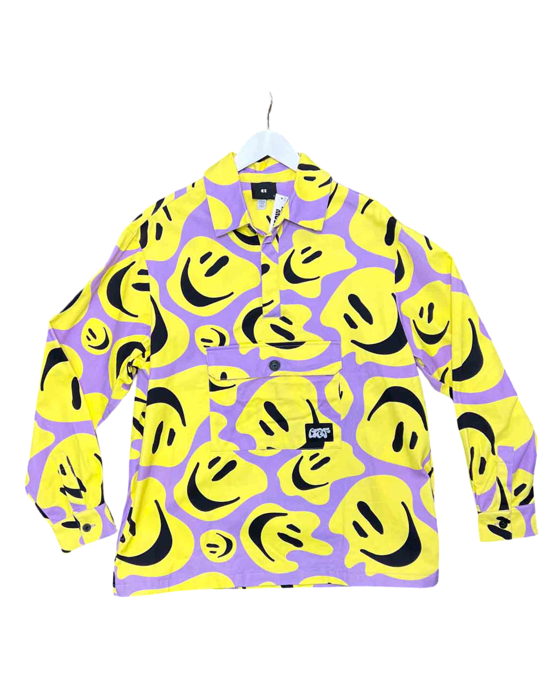 Size S | Lazy Oaf All The Smiles Smock Overshirt
