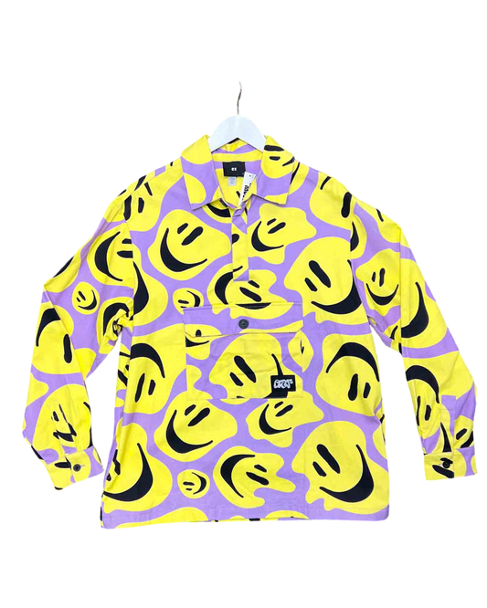 Size S | Lazy Oaf All The Smiles Smock Overshirt