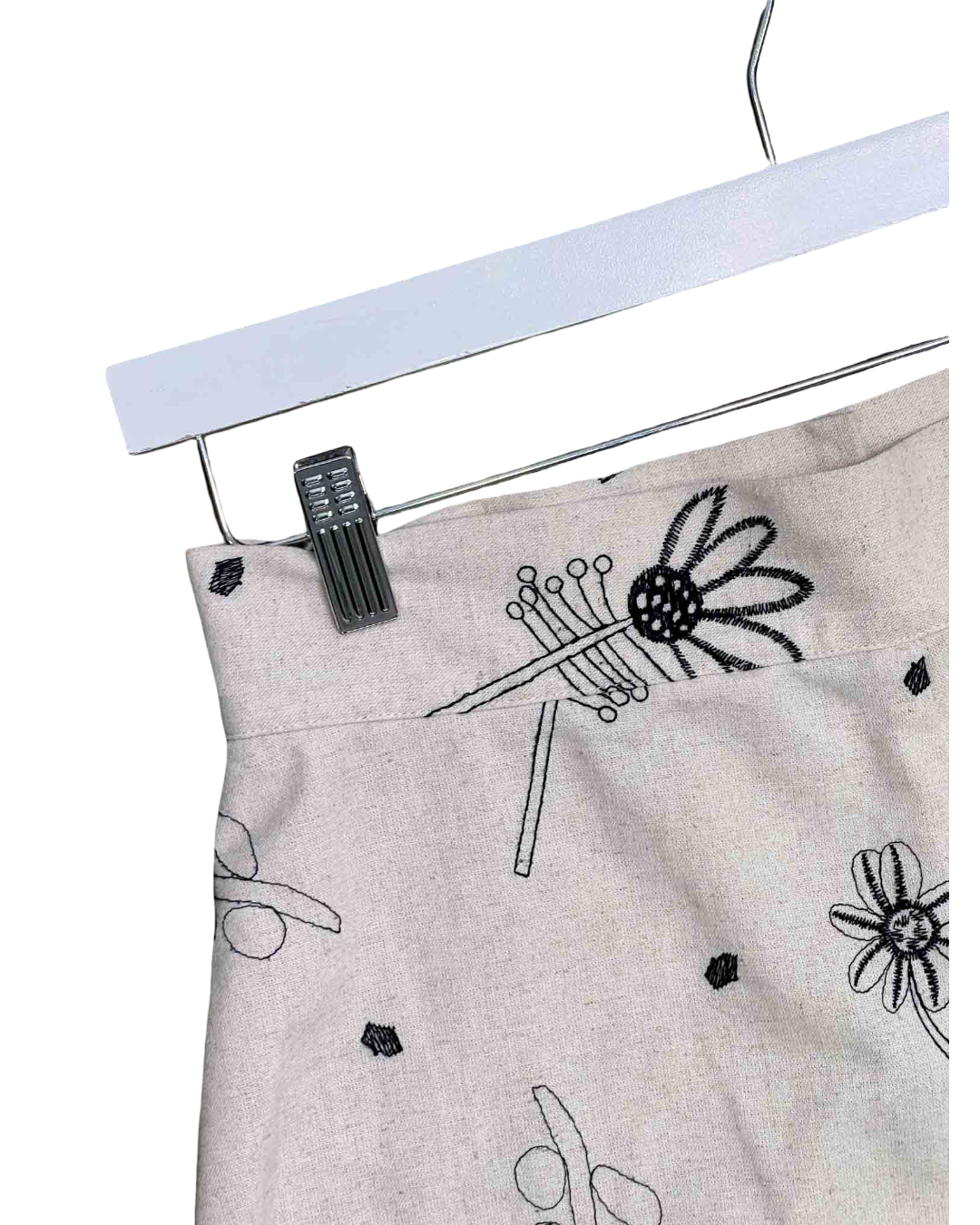Size 12 | Kuwaii Embroidered Wide Leg Pants