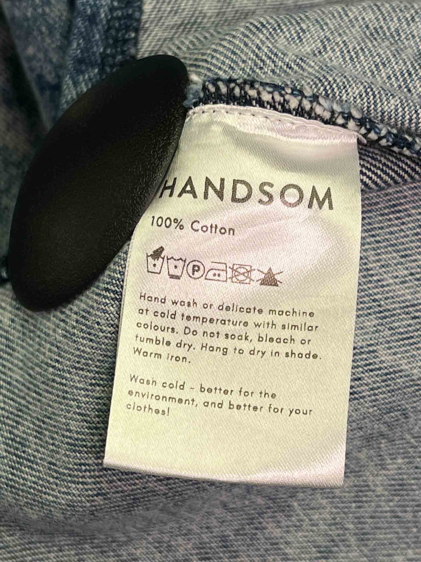 Size M | Handsom Acid Wash Denim Shirt Jacket