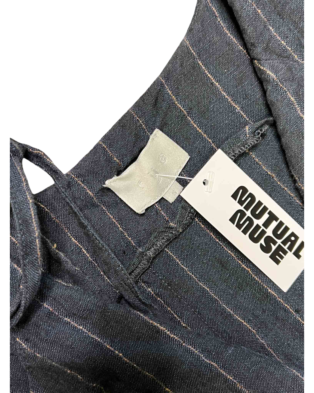 Size S | Rye Blue Stripe Linen Shirt Dress