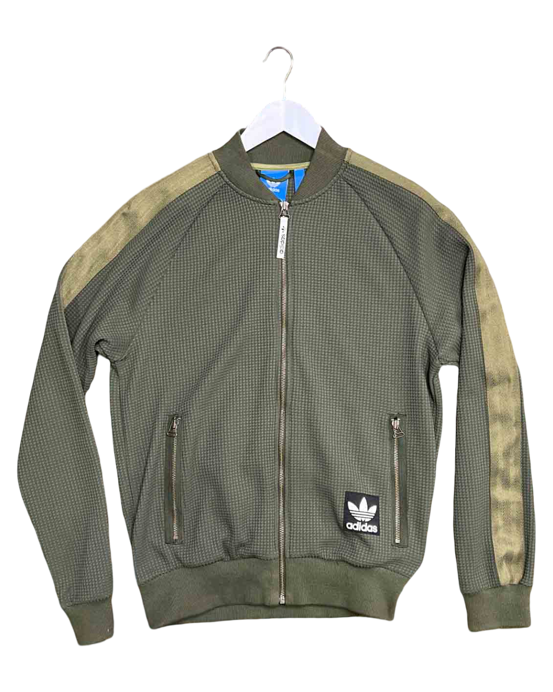 Size M | Adidas Green Waffle Bomber Jacket
