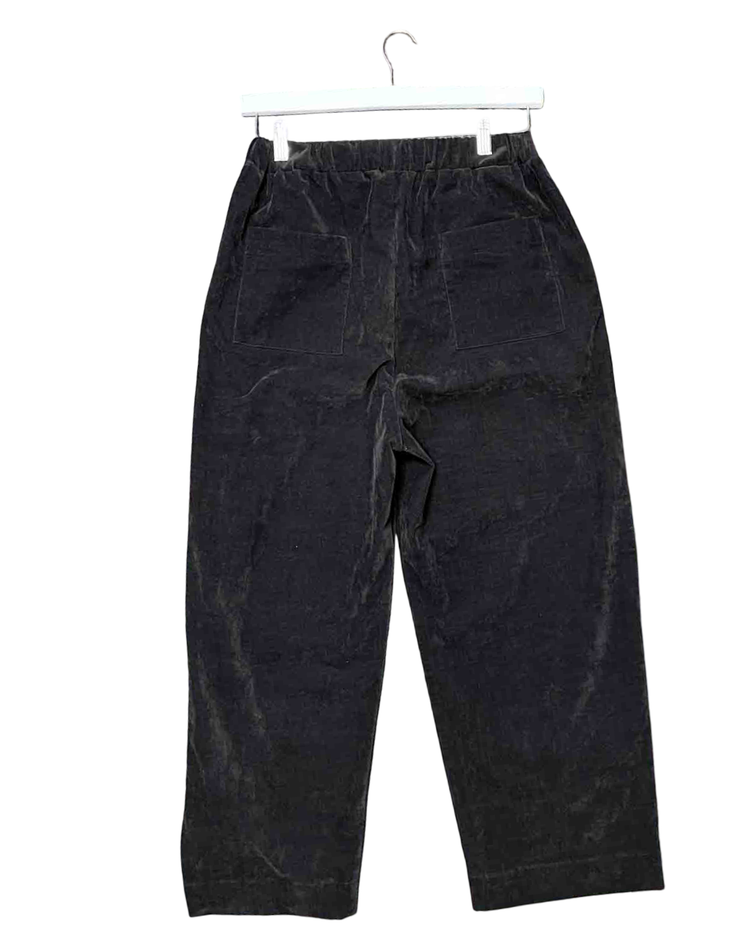 Size M | Kloke Black Barrel Velvet Pants