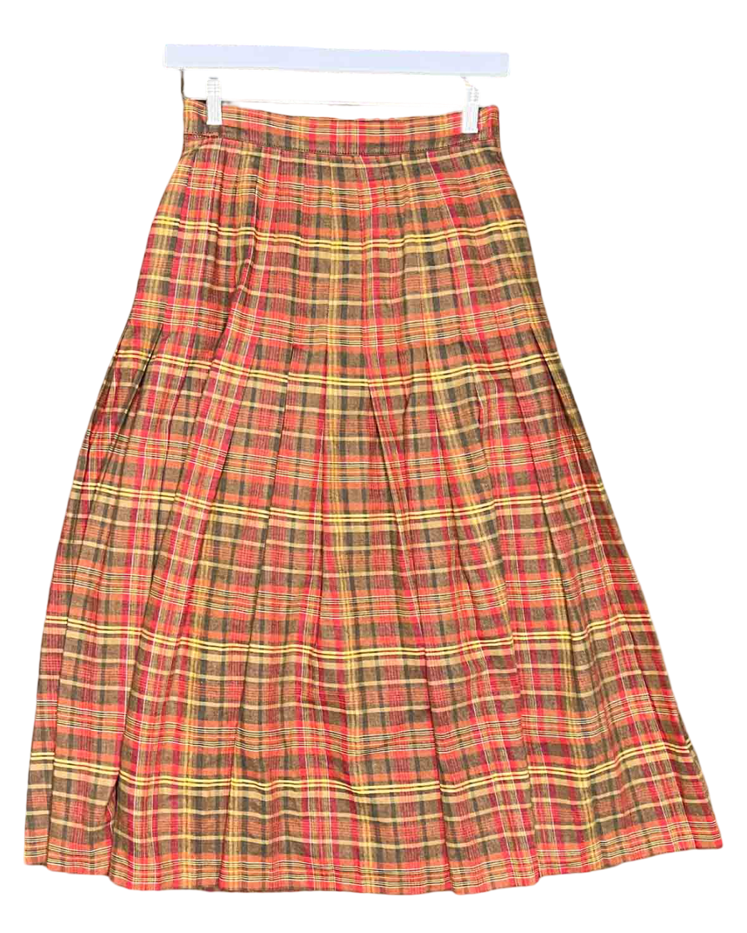 Size 12 (M) | Laura Ashley Tartan Midi Wrap Skirt