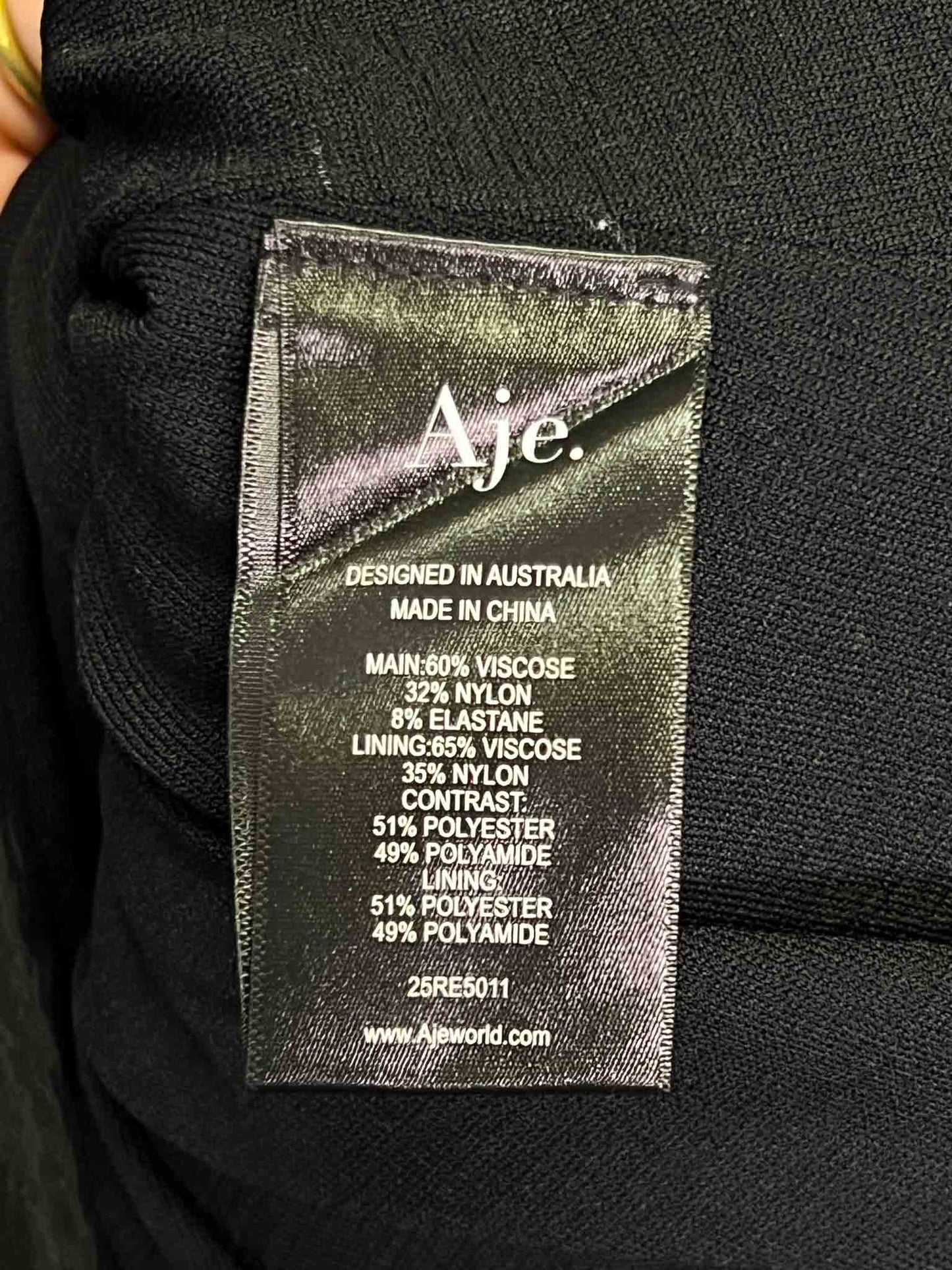 Size S | Aje Black Elations Knit Maxi Dress