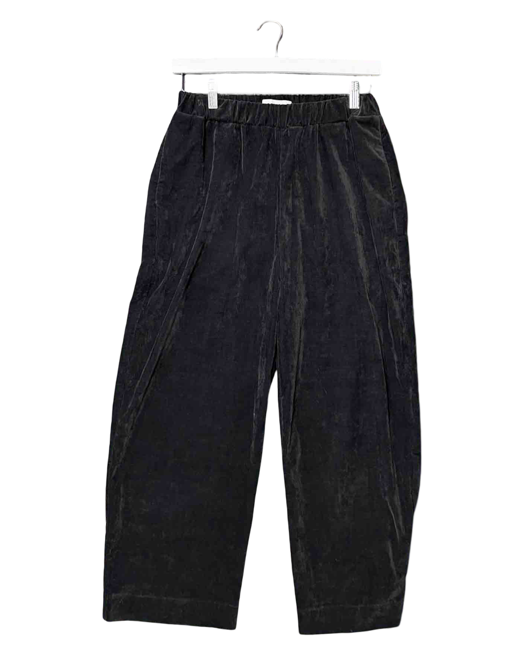 Size M | Kloke Black Barrel Velvet Pants