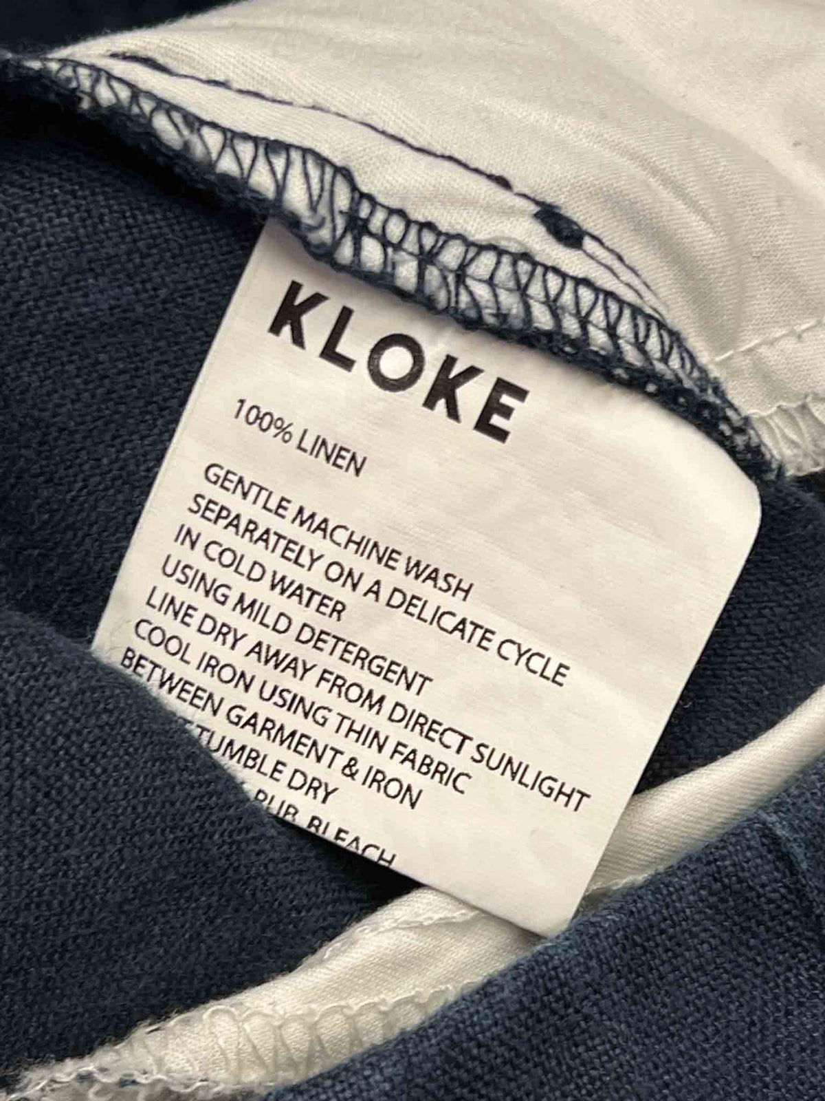 Size M | Kloke Navy Linen Pants