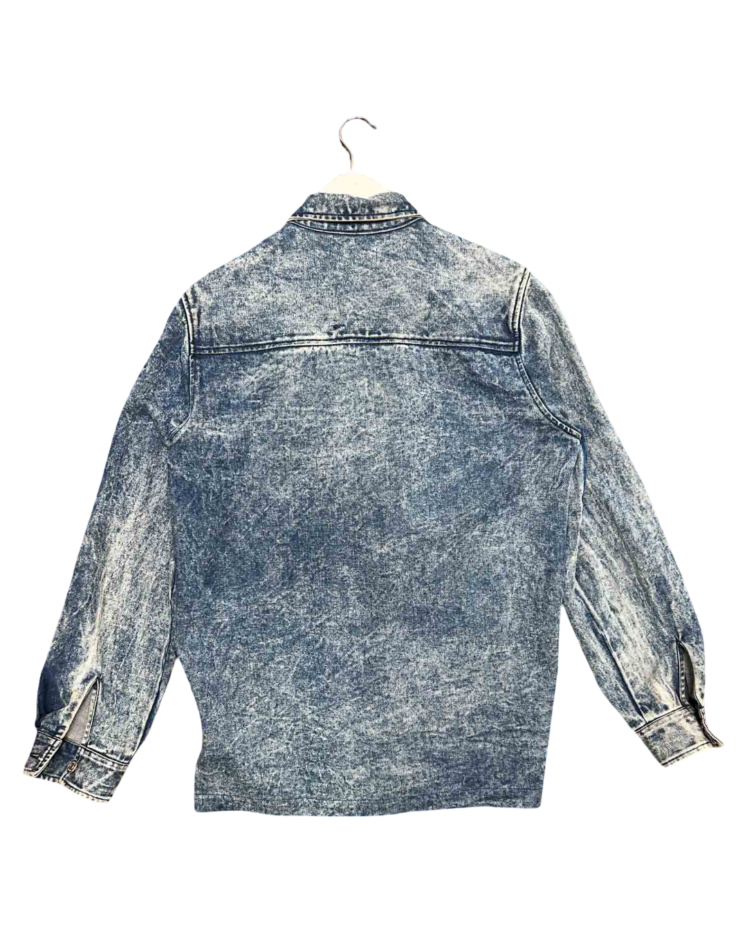 Size M | Handsom Acid Wash Denim Shirt Jacket