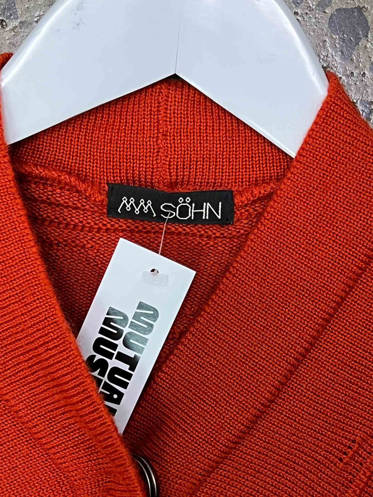Size M | MM SÖHN Red Batwing Cardi