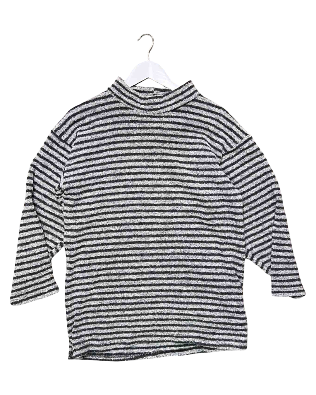 Size S | Kuwaii Oversized Striped Wool Blend Jumper