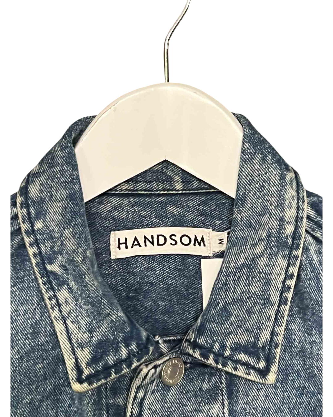 Size M | Handsom Acid Wash Denim Shirt Jacket