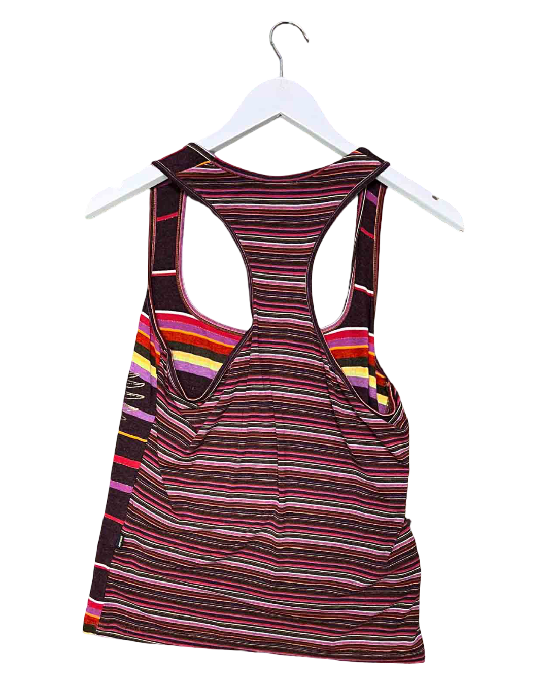 Size M | Just Cavalli Purple Striped Racerback Tank