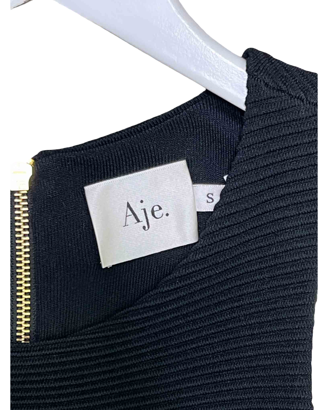 Size S | Aje Black Elations Knit Maxi Dress