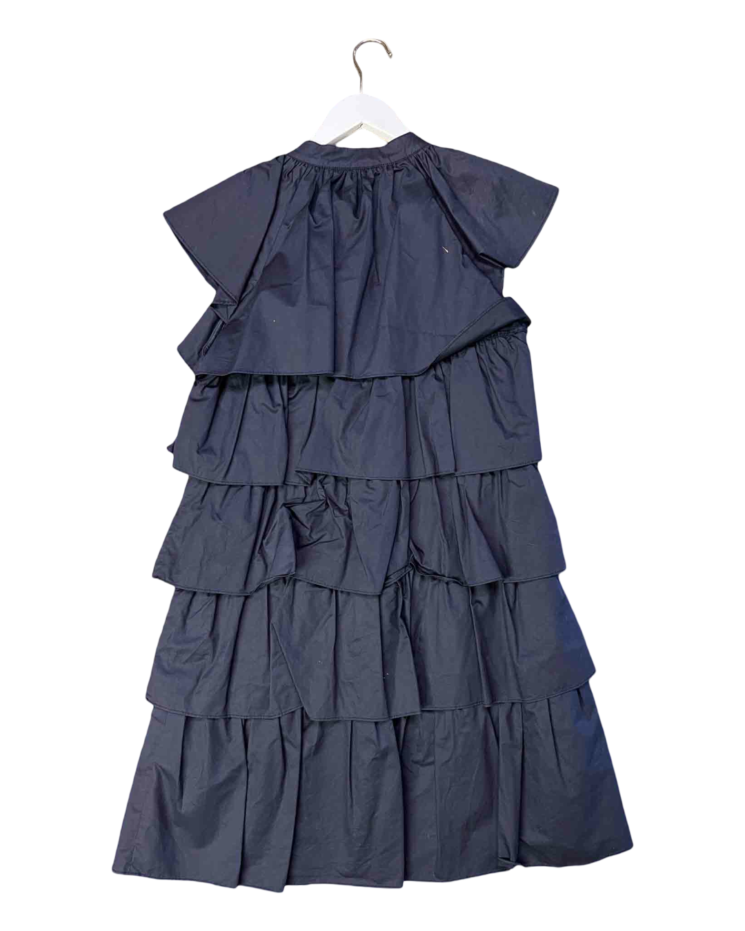 Size S | Alpha60 Navy Tiered Ruffle Dress