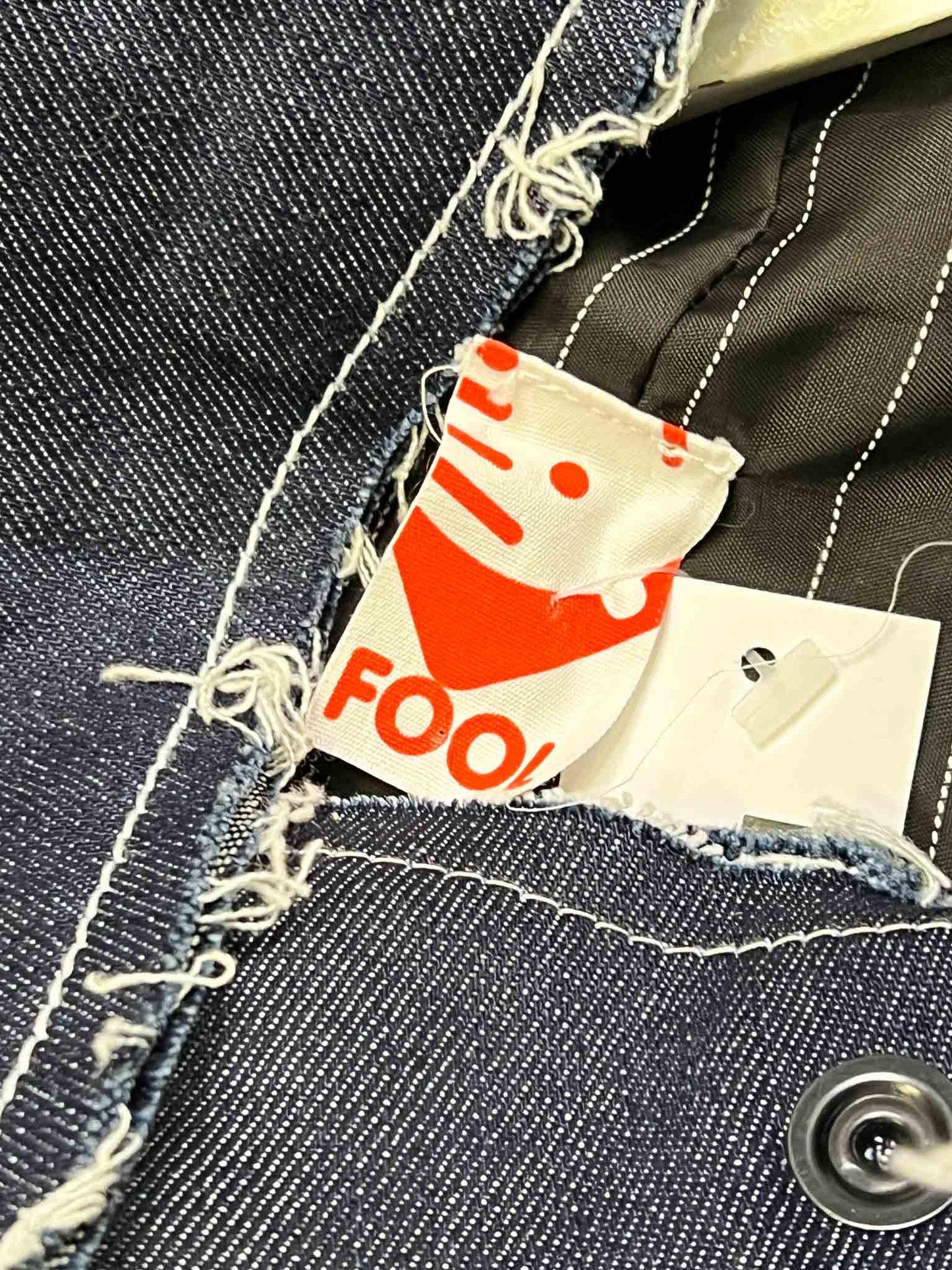 Size OS | FOOL Indigo Denim Swing Stud Jacket
