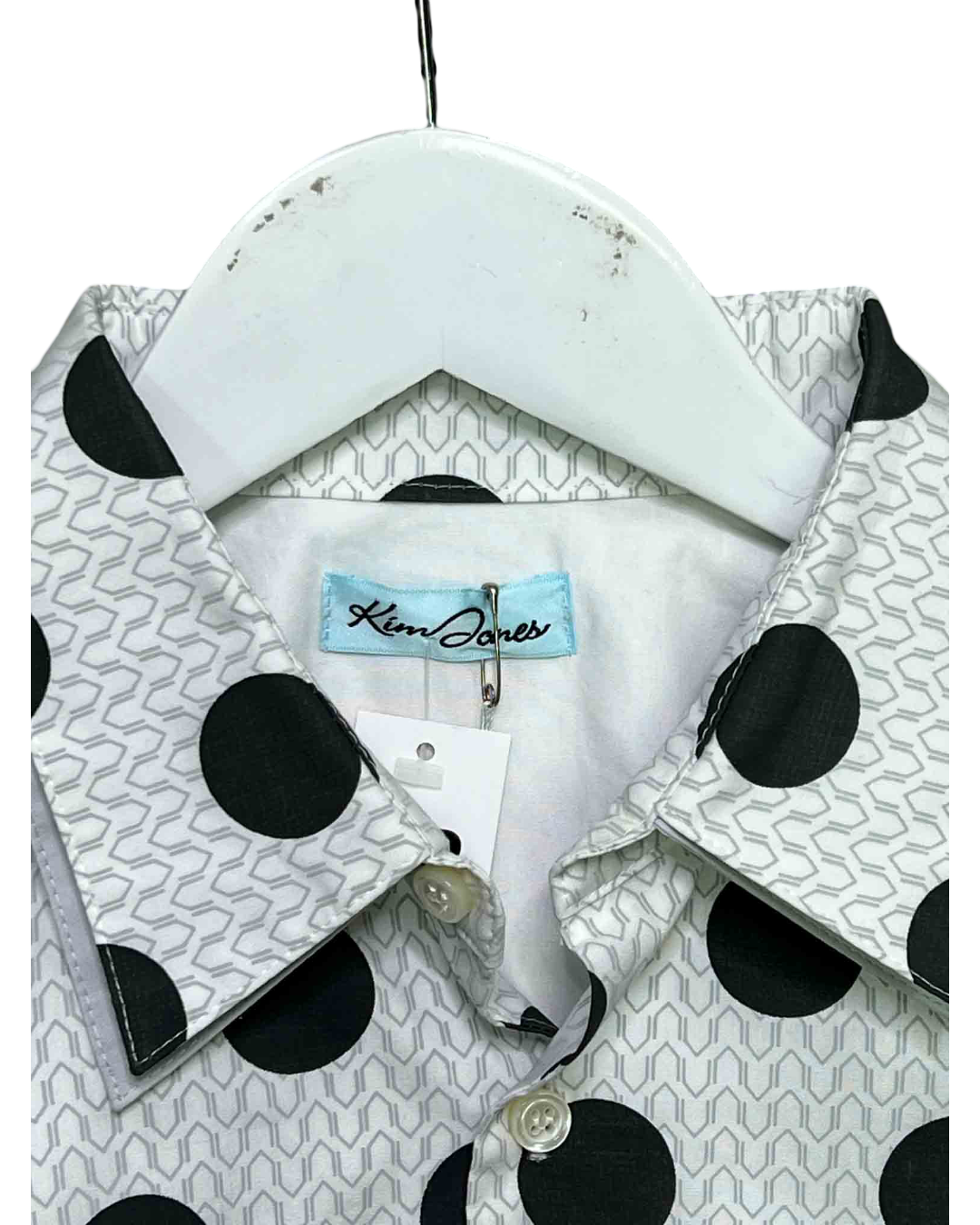 Size S | Kim Jones Polka-Dot Cotton Shirt NWT