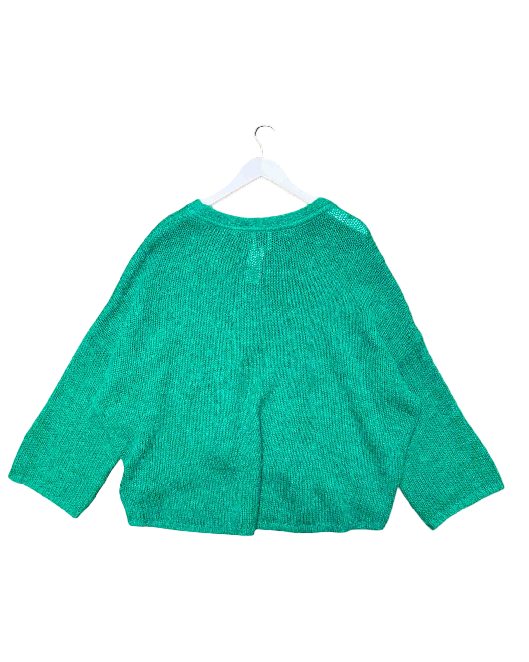 Size M/L | Elk Green Alpaca Blend Knitted Jumper