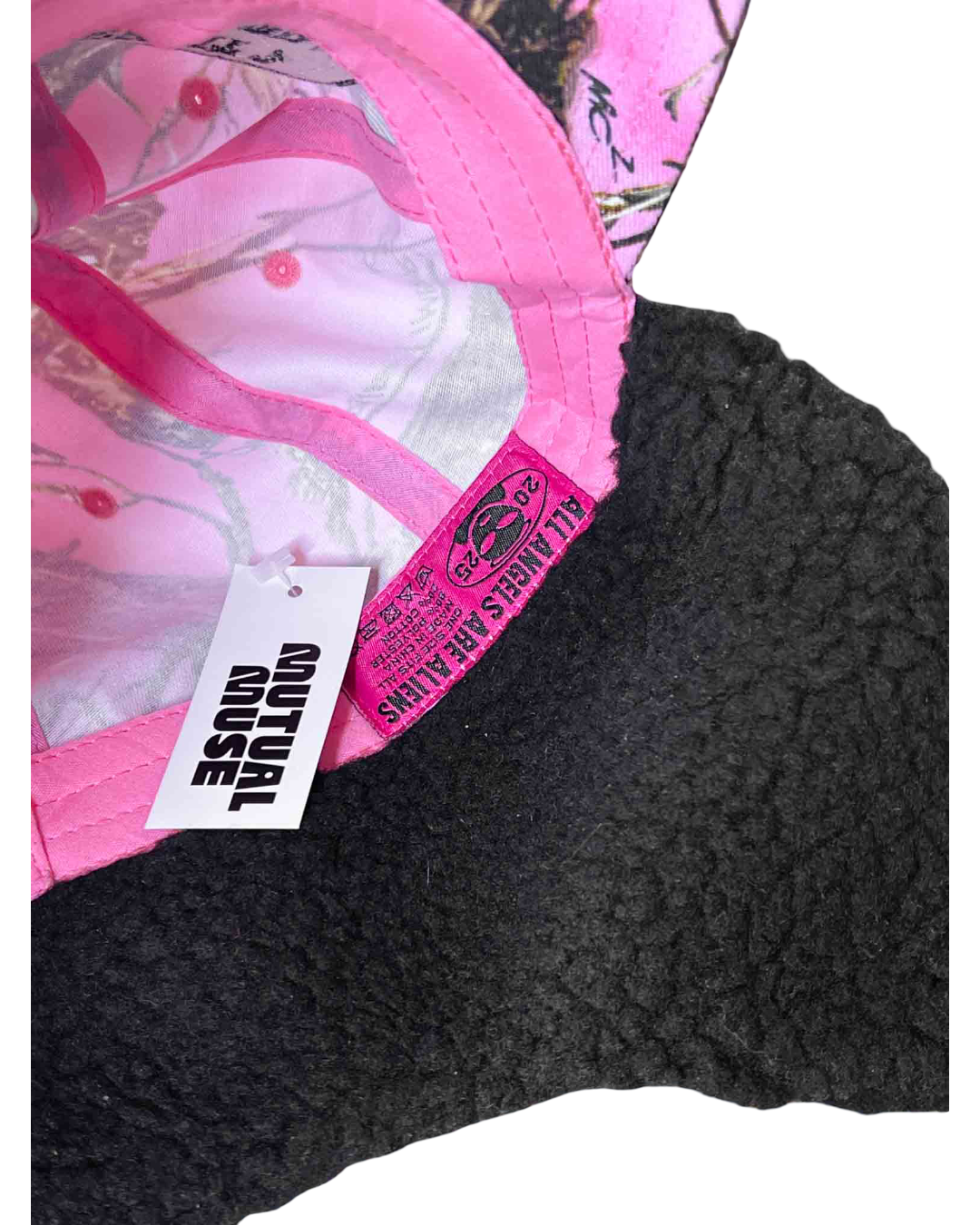 Size OS | All Angels Are Aliens Pink Camo Deerstalker Cap