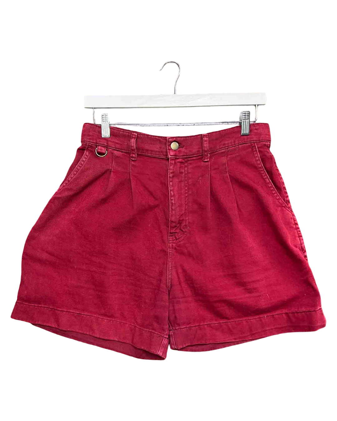 Size 12 (L) | Suk Red Cotton Utility Shorts