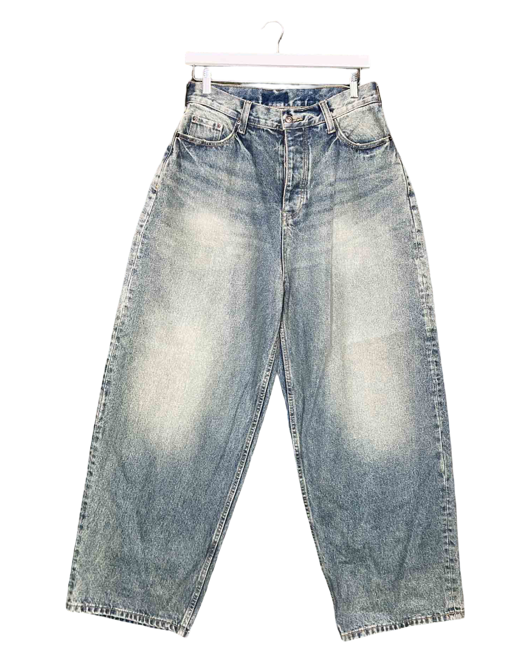 Size 32 | N/A Acidwash Barrel WideLeg Jeans