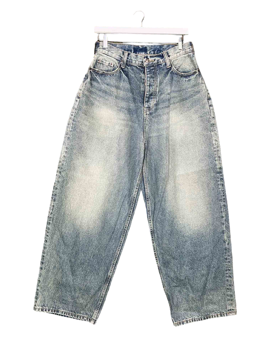 Size 32 | N/A Acidwash Barrel WideLeg Jeans