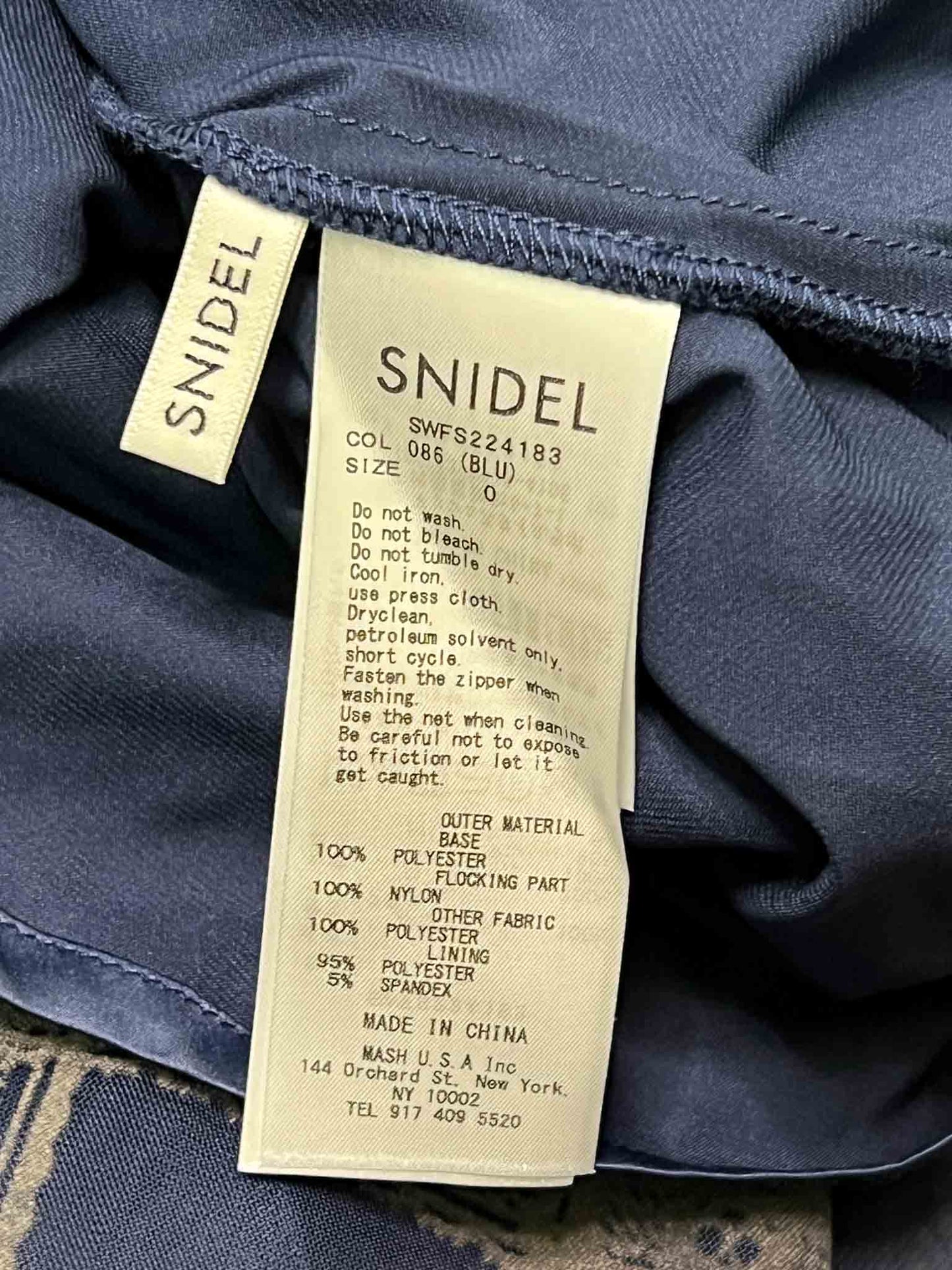Size XS | Snidel Navy Tulle Embroidery Skirt