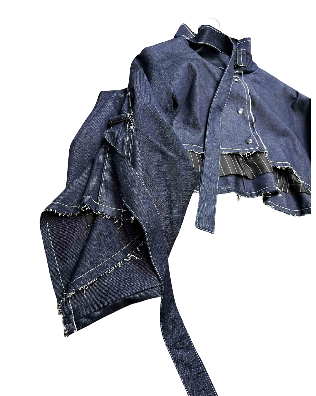Size OS | FOOL Indigo Denim Swing Stud Jacket