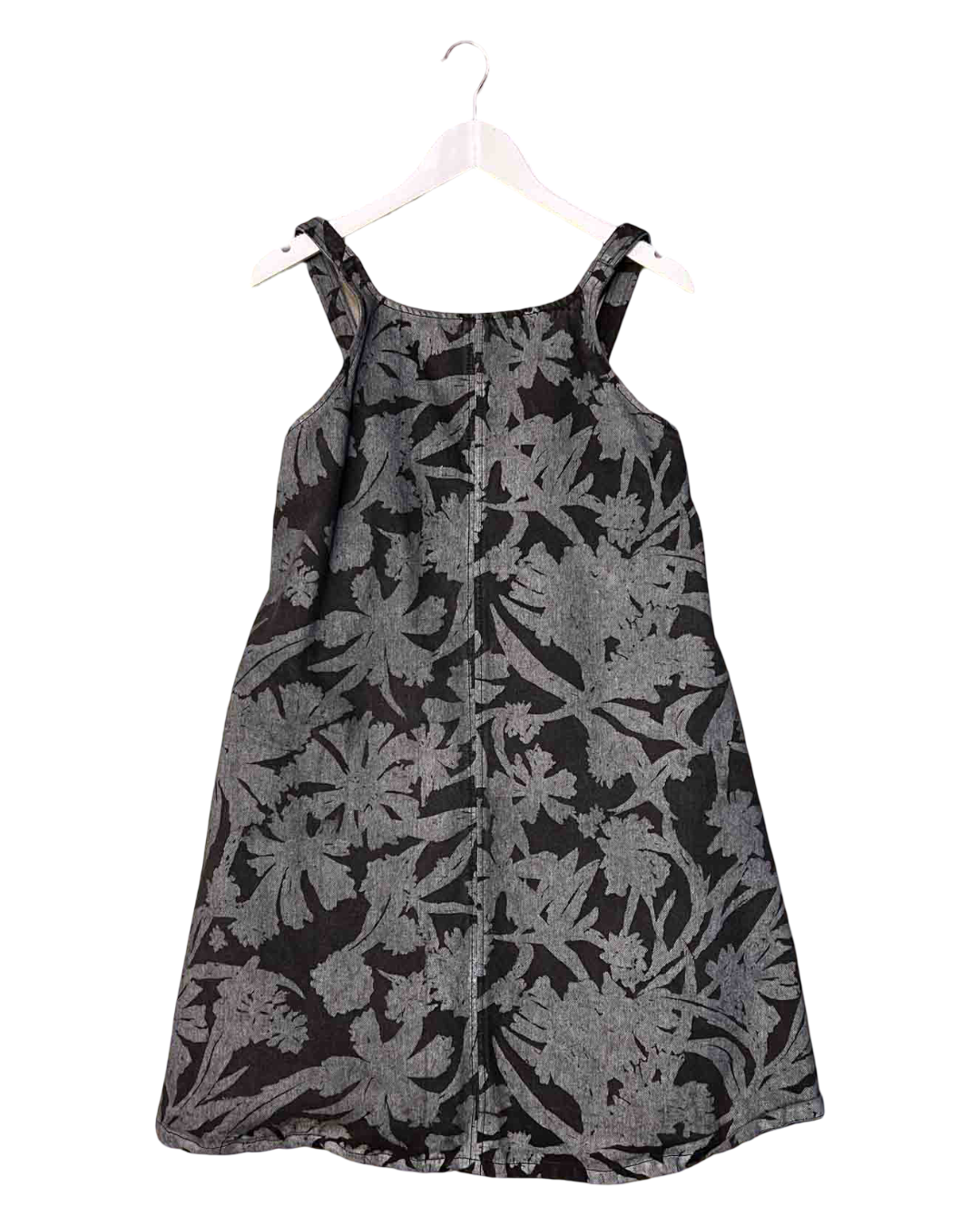 Size XS | Kowtow Grey Denim Pinafore Dress