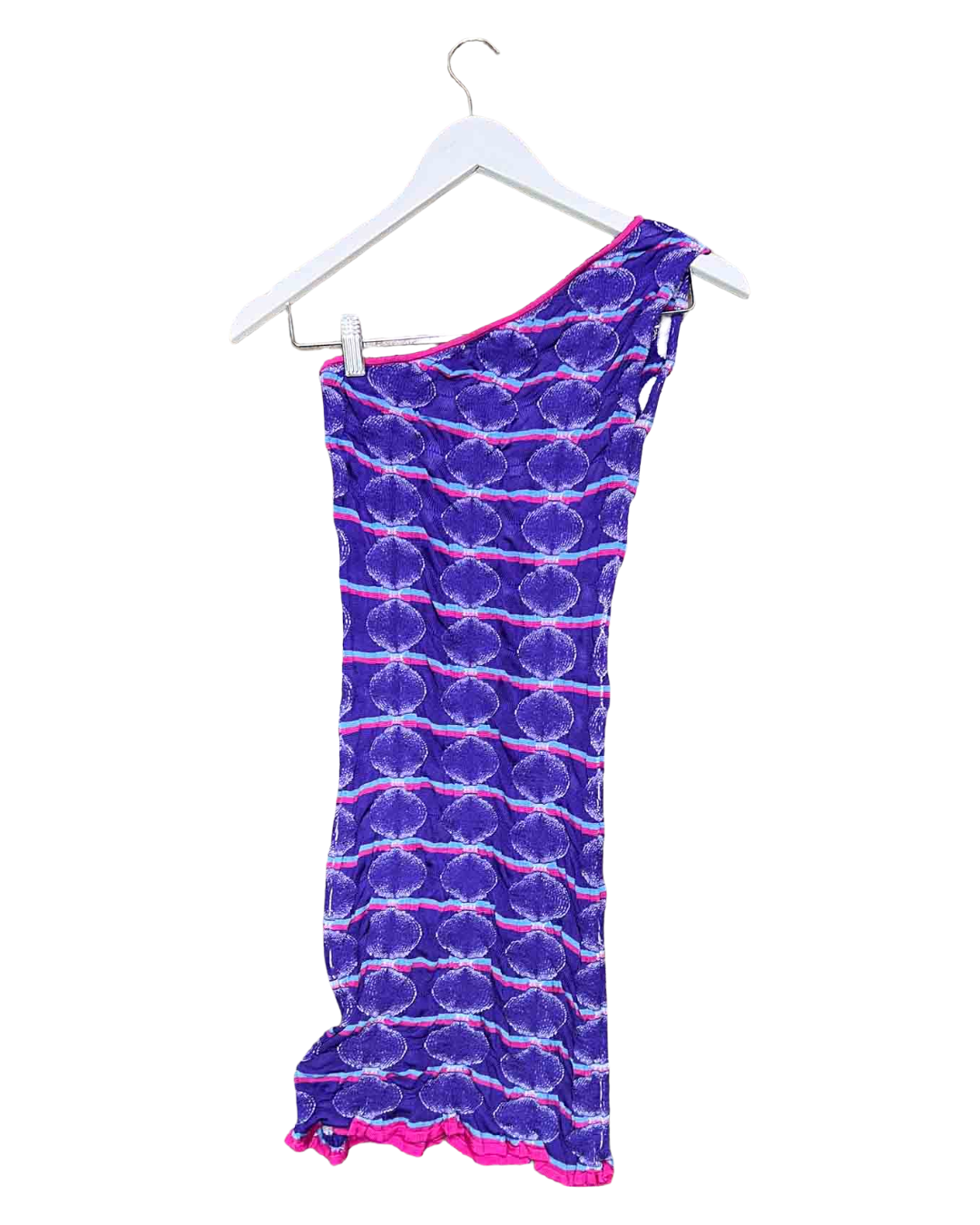 Size XS | Gimaguas Purple Asymmetrical Off Shoulder Mini Dress