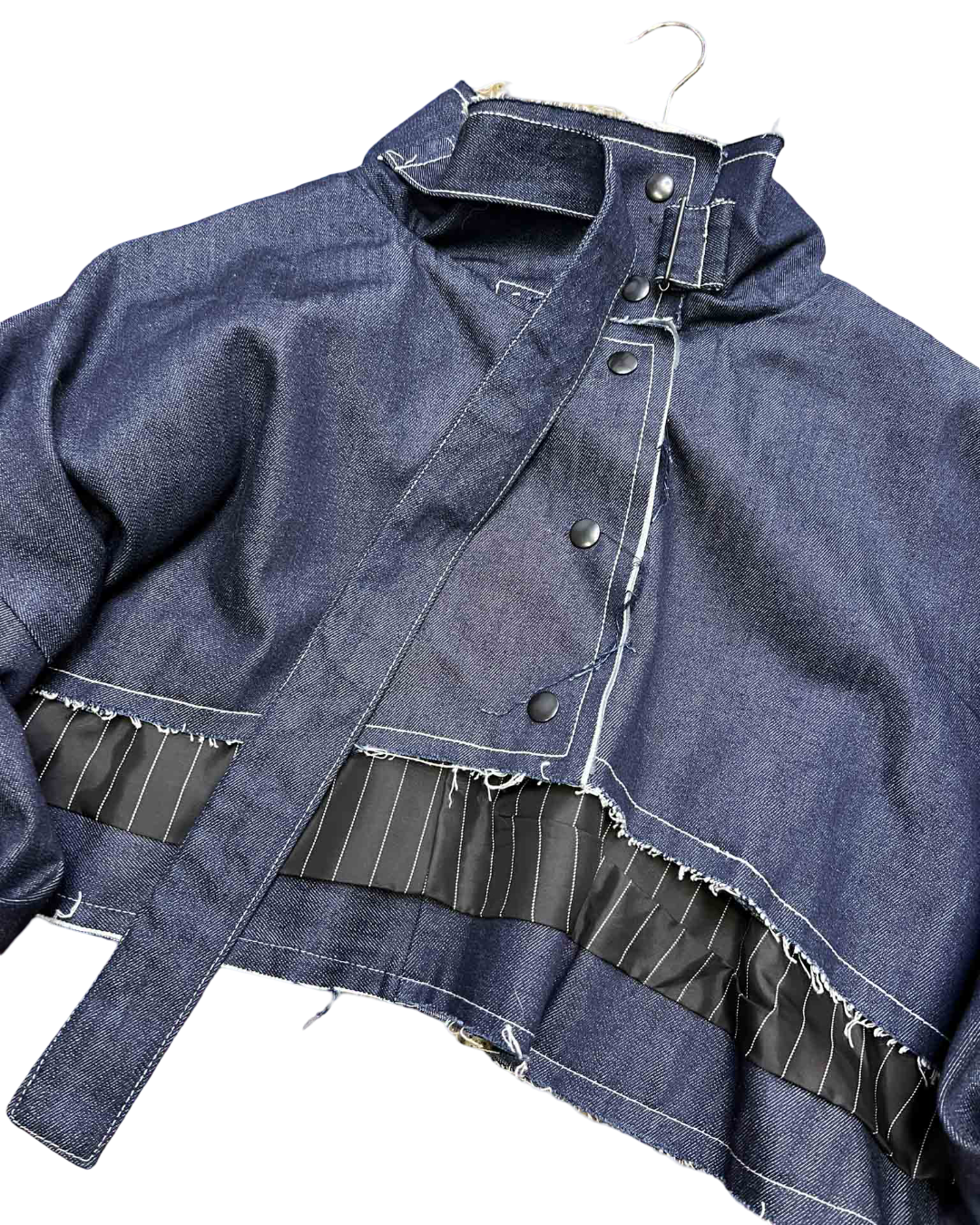Size OS | FOOL Indigo Denim Swing Stud Jacket