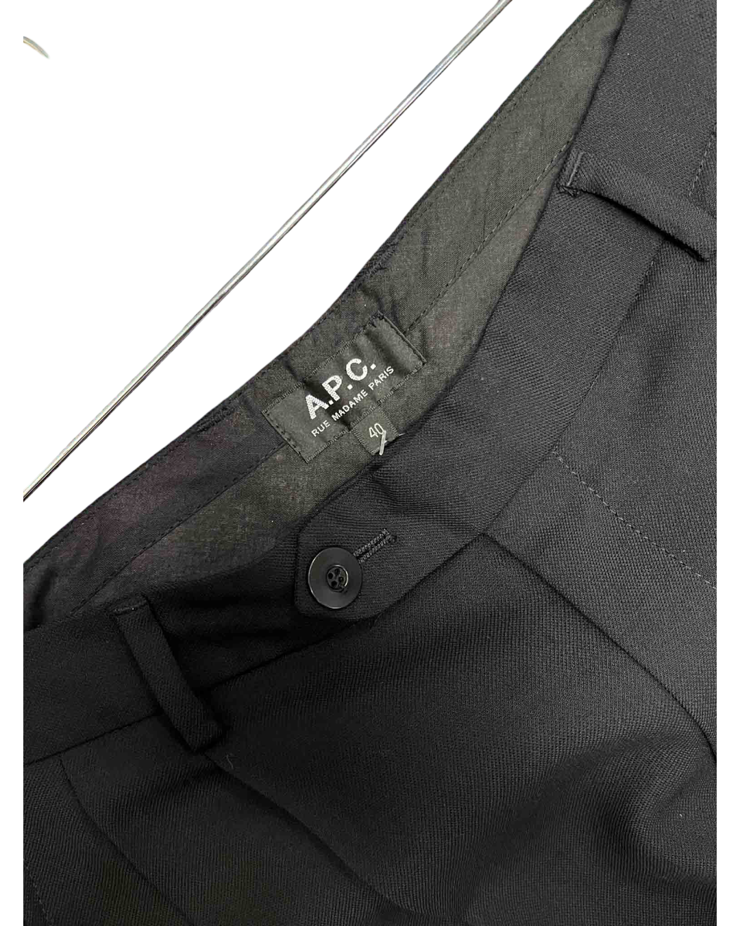 Size L | A.P.C Black Wool Blend Pants