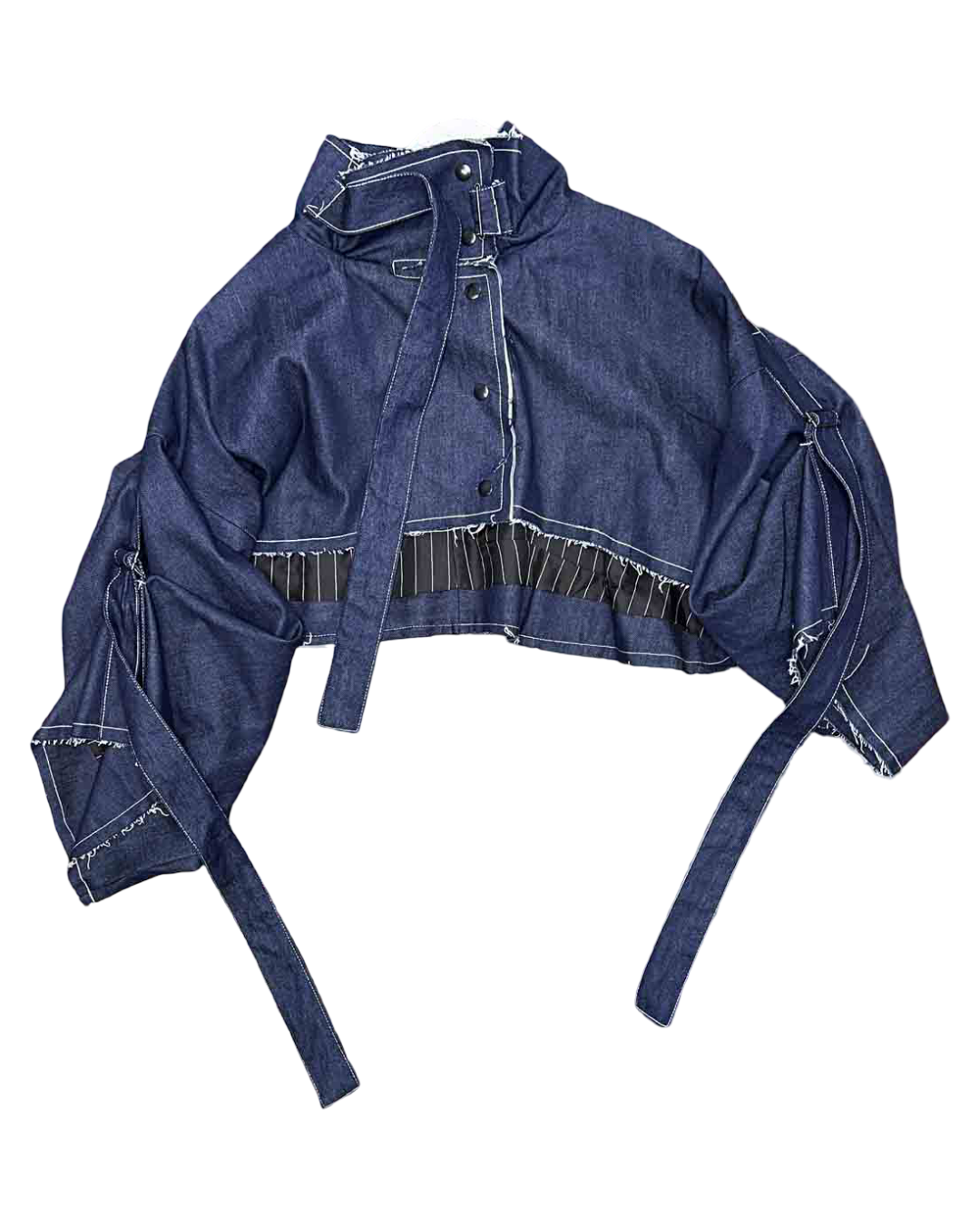 Size OS | FOOL Indigo Denim Swing Stud Jacket