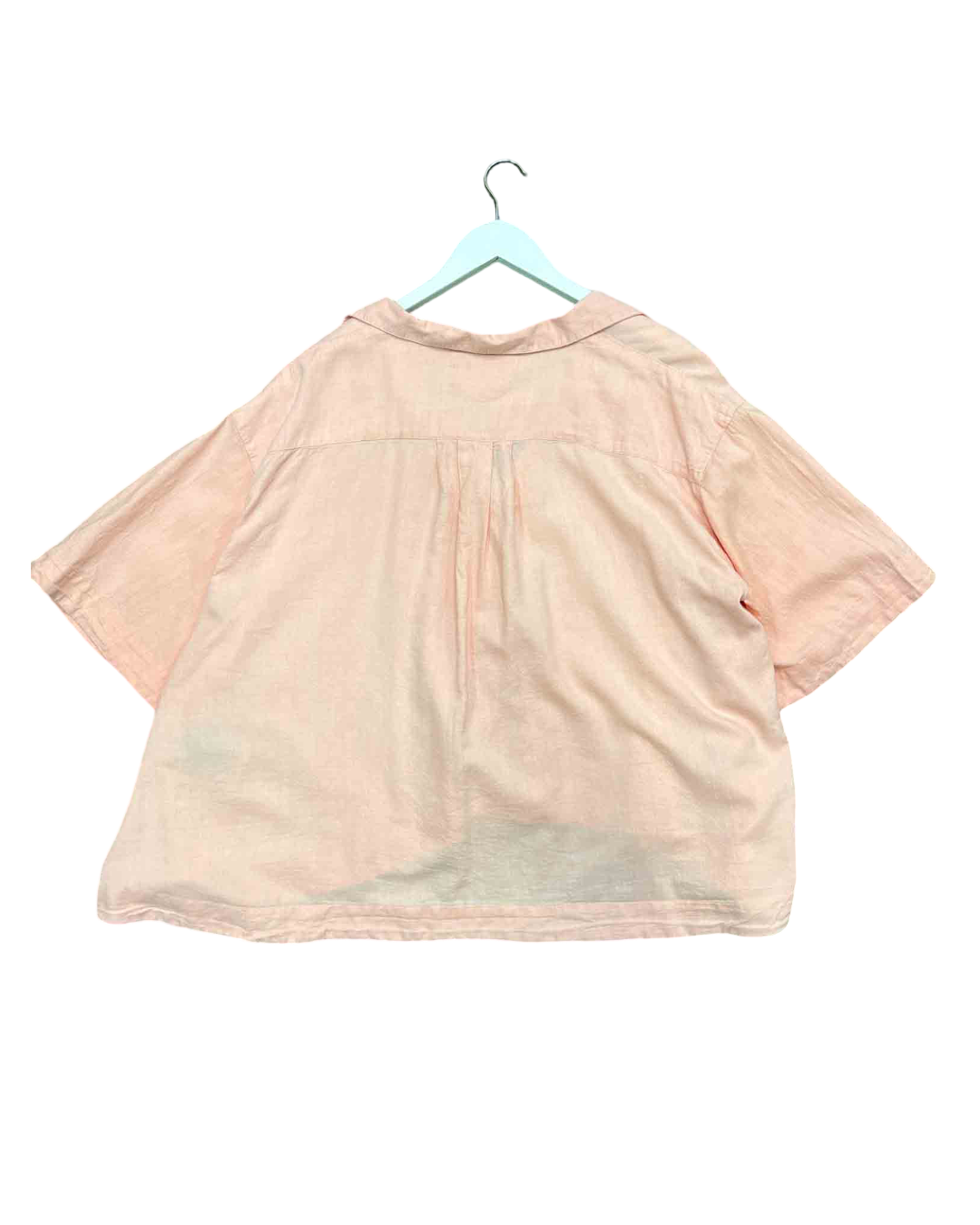 Size XL | Piyama Pink Cotton Blend Boxy Shirt