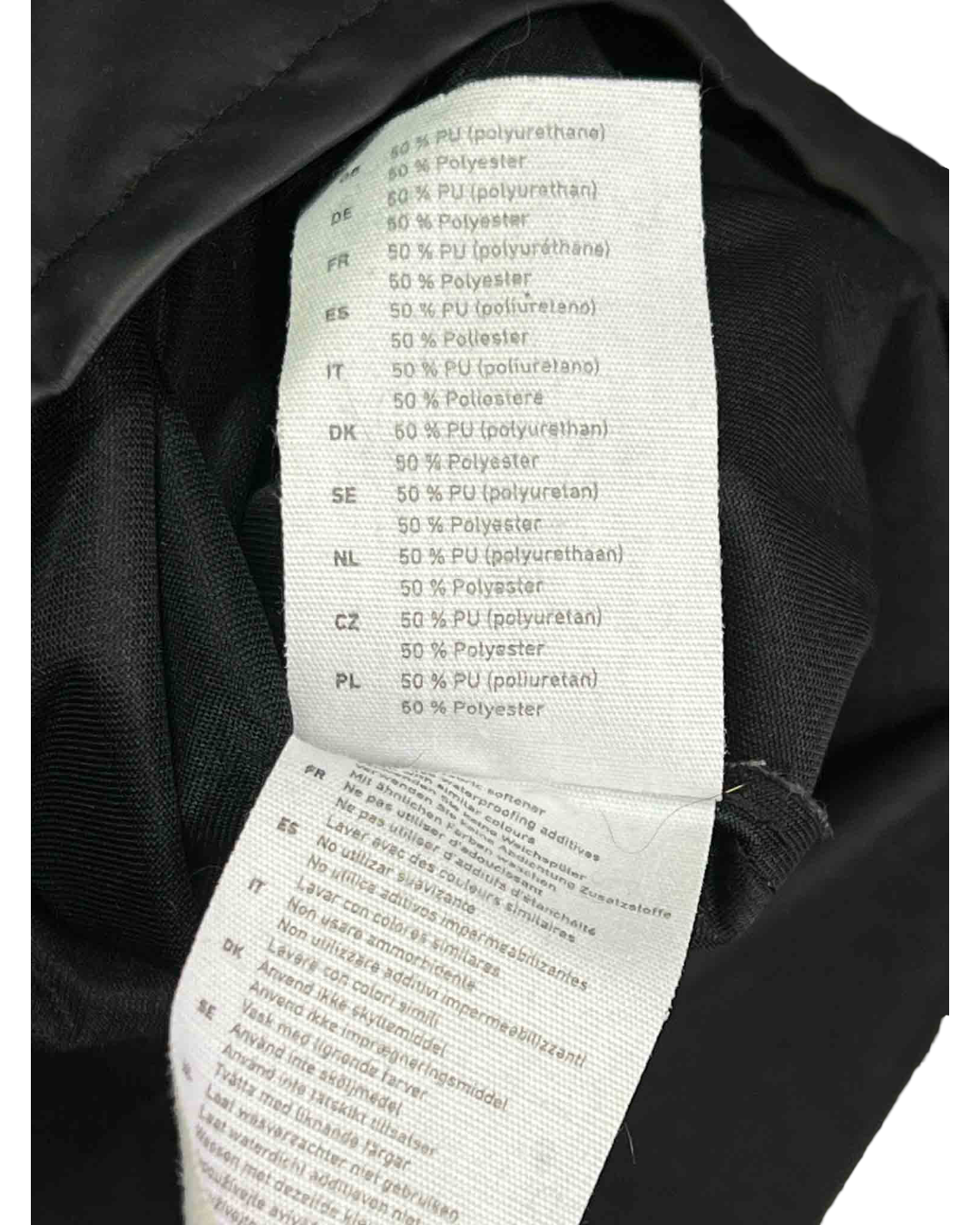 Size XS | Rains Black Hooded Rain Coat