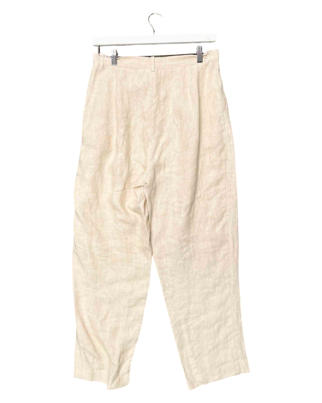 Size 12 | AERE Beige Linen Trousers