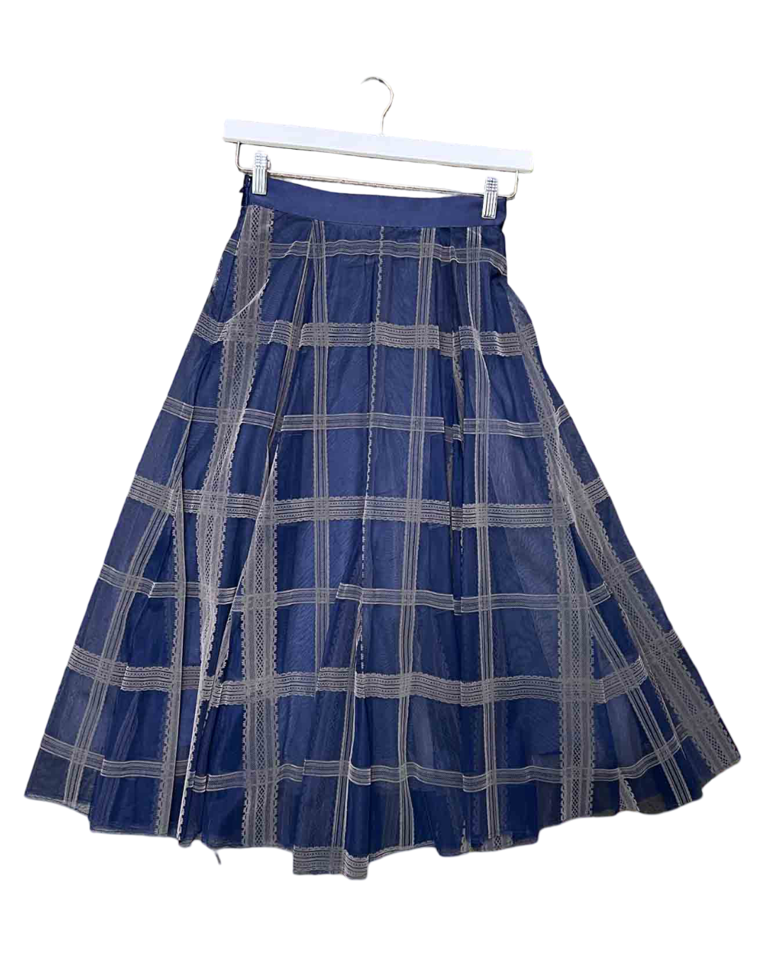 Size XS | Snidel Navy Tulle Embroidery Skirt
