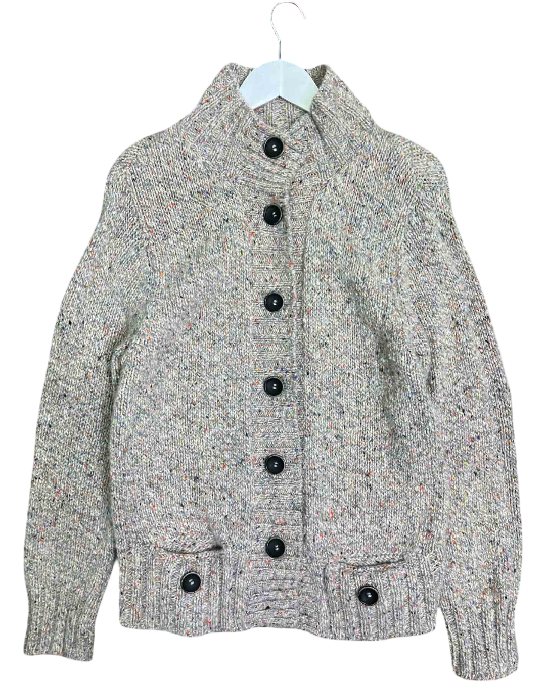 Size XL | Fisherman Out Of Ireland  Multi-Coloured Buttoned Cardigan